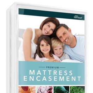 BAMBOO Premium Mattress Encasement - White